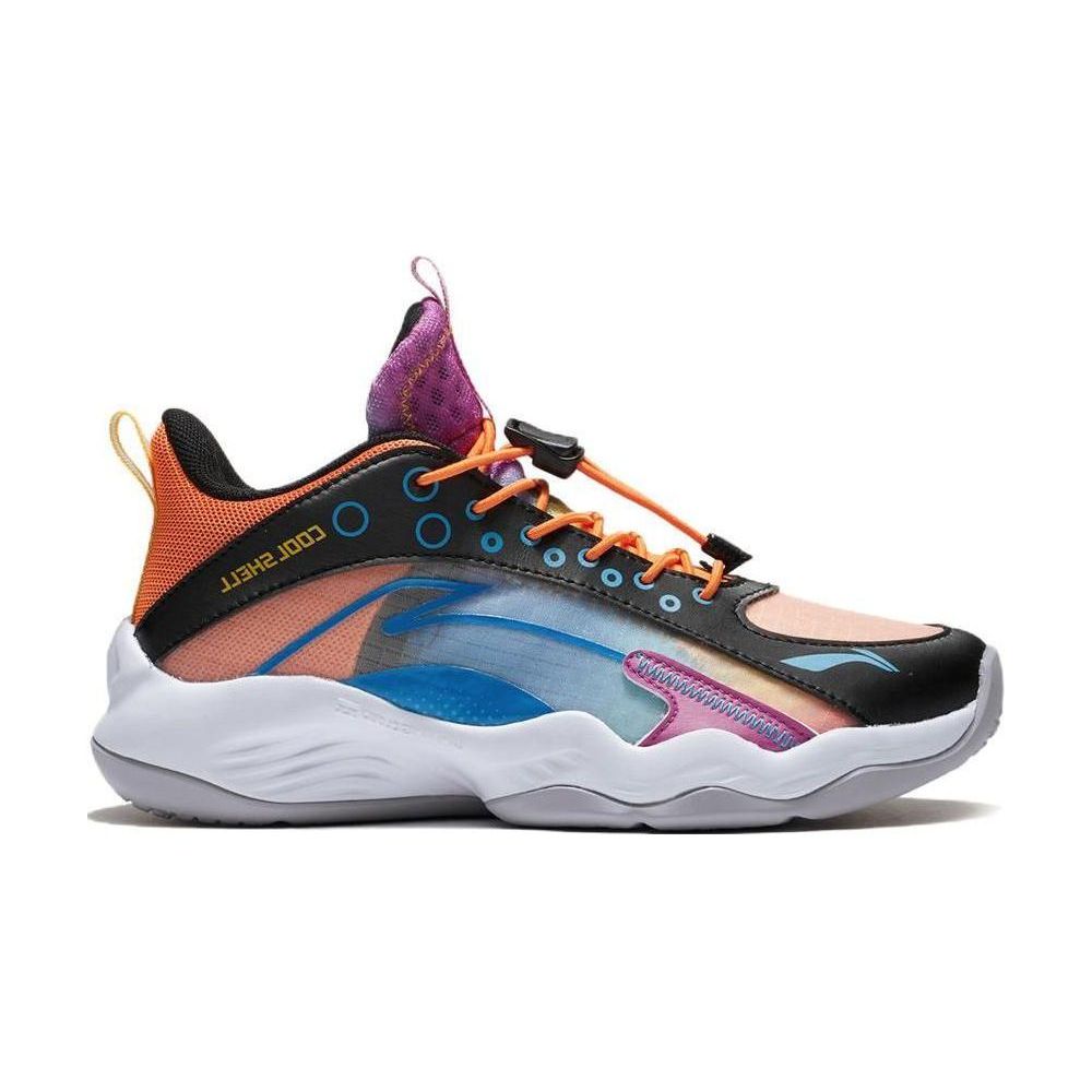 Li Ning Primary 2.0 Youth Basketball Shoes Kids Sneakers Black Sunshine-Orange Vision-Blue YKBS018-7