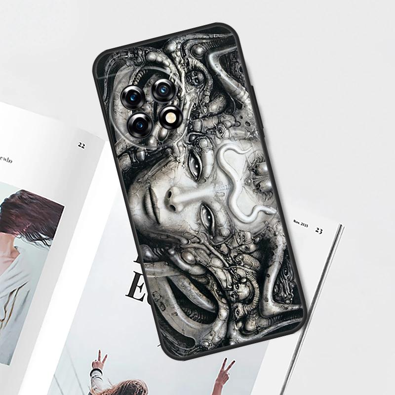 

Hr Giger Li II Case For OnePlus Nord N20 N10 2T CE 2 3 Lite OnePlus 12 11 9 10 Pro 9RT 10R 12R 10T Cover OnePlus Nord
