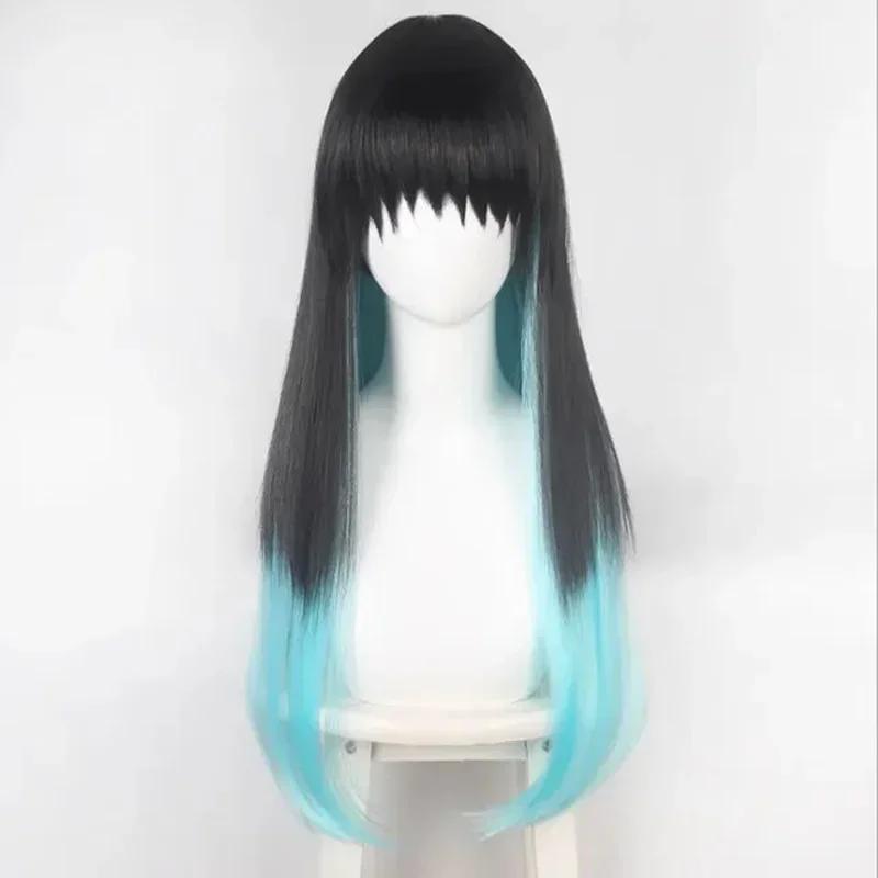 

Anime Demon Slayers Kimetsu No Yaiba Tokitou Muichirou Cosplay Costumes Kisatsutai Uniform Wig Halloween Party Costume XXL