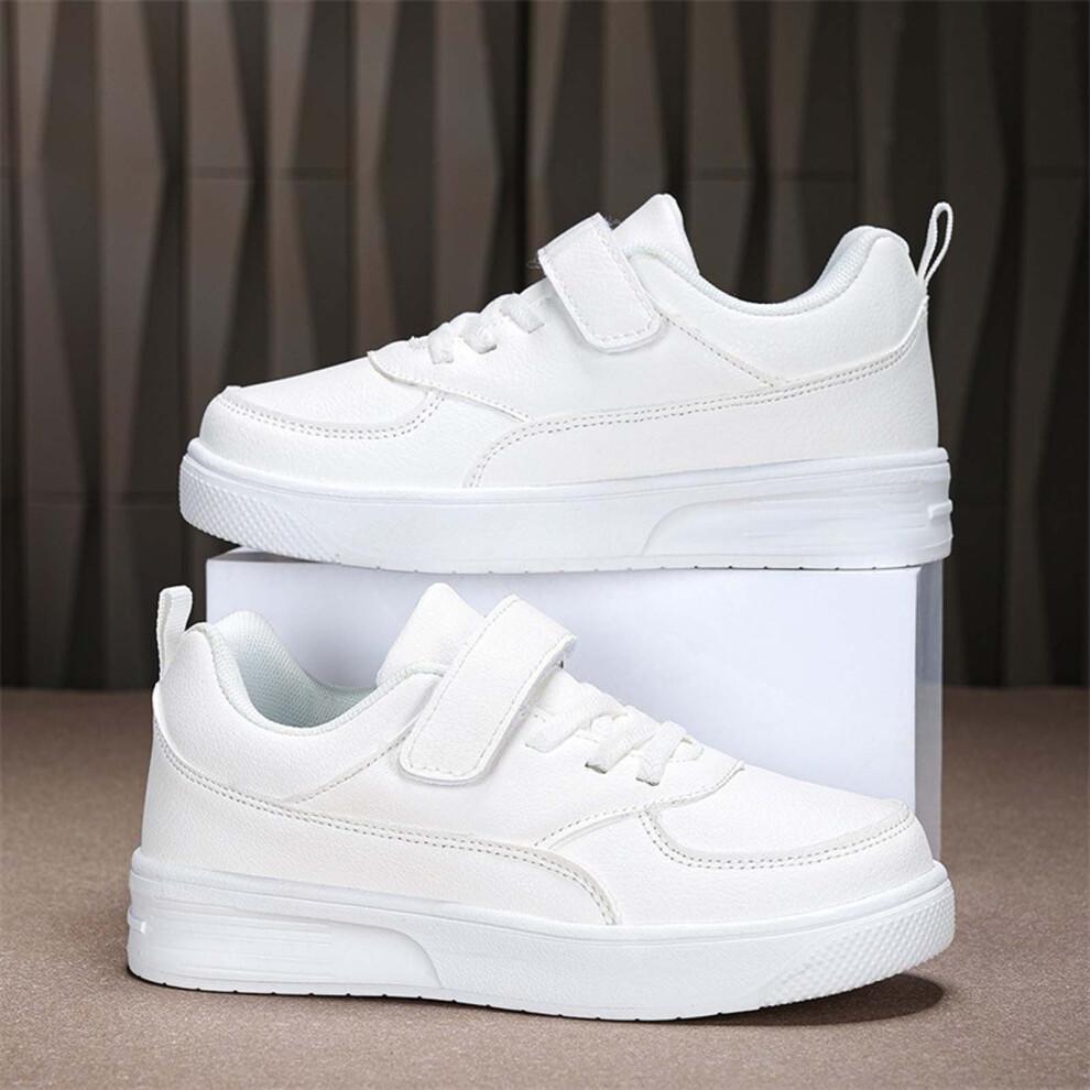 Lightweight Kids Sneakers for Boys & Girls – Comfortable Casual & School Shoes, White Size 38, Compatible with Everyday Wear