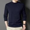 2025 Men's Winter Thickened Sweater: 48ct Fine-Spun, 400g Semi-High Collar, 100% Pure Wool
