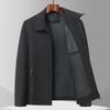 Men's Casual Lapel Jacket for Spring & Autumn - Middle-Aged & Elderly