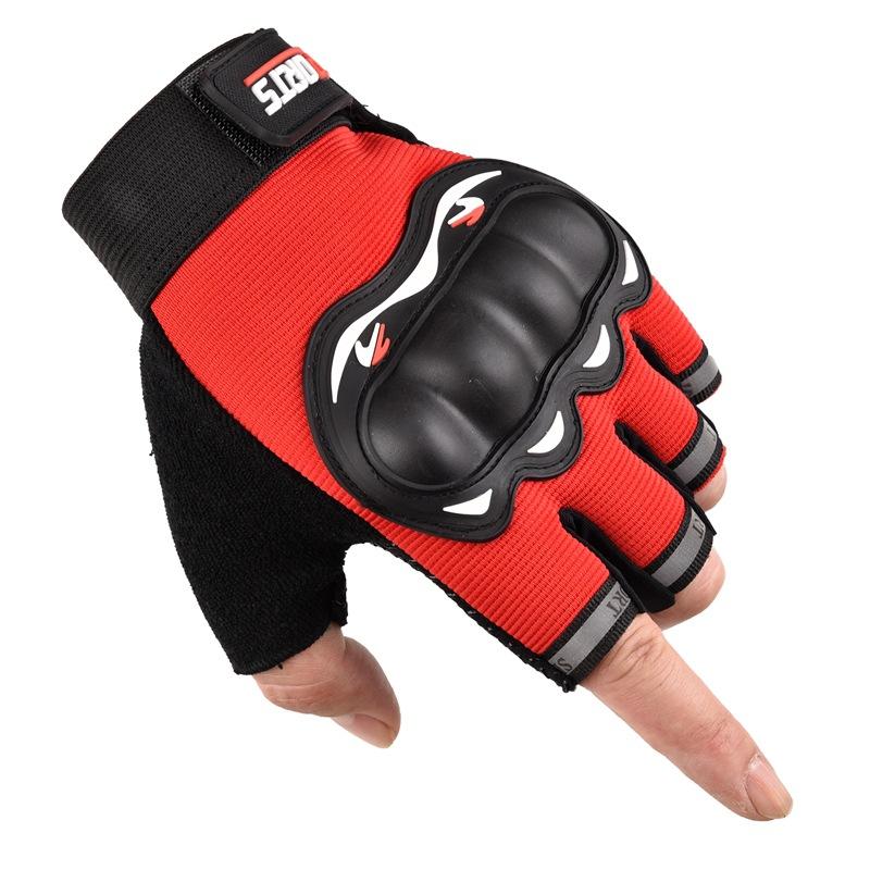 

Велоперчатки для мужчин и женщин Весна и лето Мотоциклы Велосипеды Уличные Противоскользящие и износостойкие Половина пальцев для мотоциклов average size