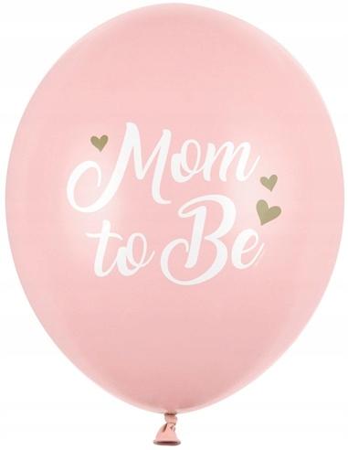 Balony Mom To Be, Pastelowy Różowy, 30Cm, 1 Szt.