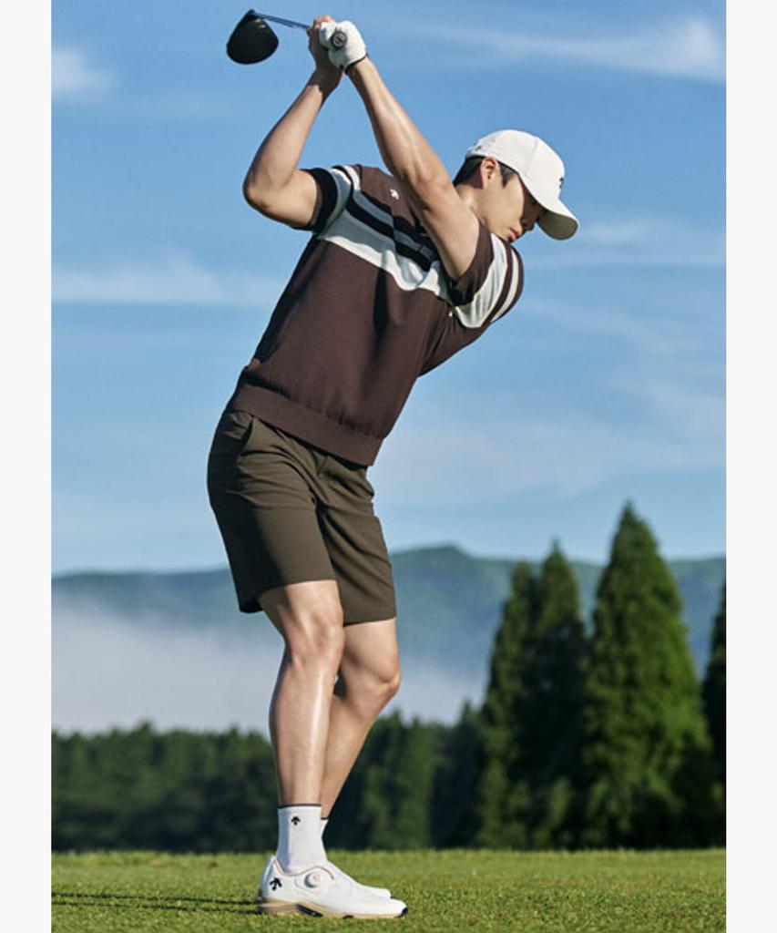 DESCENTE GOLF Men'S Seersucker Shorts Dr32Mfsp71