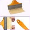 5Pcs Wide Paint Brush, Handle Paint Brushes, Household Thick Heat Resistant Paint Brushes - 5 Inch