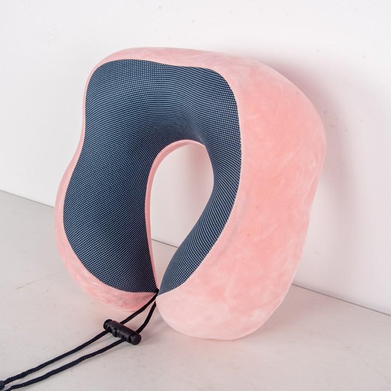 

U-образная дорожная подушка для шеи из пены с памятью с поддержкой ядра, без наклона шеи, портативный дизайн 27 x 27 x 14 cm
