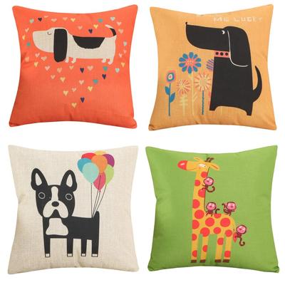 YunJeude Față de pernă 40x40cm Set de 4 modele geometrice scandinave, modele diferite, in, drăguț, elegant, fermoar, decor modern pentru casă, mașină