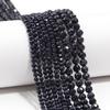 1 Fil 2 3 4mm Perles Naturelles Sable Bleu Facettées Perles Espacement Libres Pour Fabrication de Bijoux DIY Bracelet Collier Accessoires