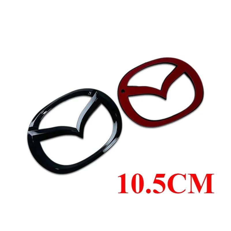 2025 Hot Plastic Car Front Trunk Emblem for Mazda 3 Logo Steering Wheel Badge 3D Body Replaced Sticker Rear Tail Refitting Decor