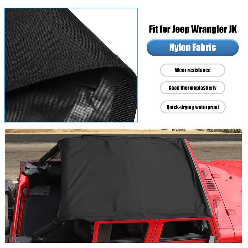 Cargo Mesh Roof Net Isolation Cover for Jeep Wrangler JK 2007-2017 4-Door version Car Exterior Accessories