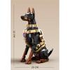 City Police Dog Building Blocks Model Doberman Animals Creative Bricks Toys for Kids Children Adult Gifts Cool Ornament 1300+pcs