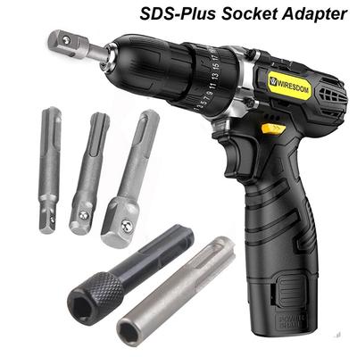 5Pcs/Set Chuck Adapters SDS-Plus Socket Adapter Set Extension Drill Bit