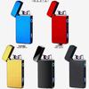 Men's Double Arc Windproof Lighter with Power Display and USB Charging