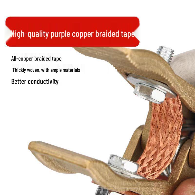 All-Copper 300A/500A/800A Ground Clamp for Welding Machines