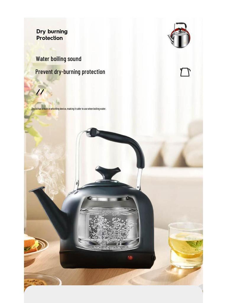 316 Stainless Steel Large Capacity Electric Kettle with Whistling and Heat Preservation, Suitable for Mother and Baby.