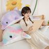 50Cm/19.68In Cute Colorful Dolphin Plush Toy Soft Cartoon Model Throw Pillow Home Decoration For Boys And Girls Birthday Gifts
