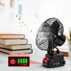 High Wind Portable Rechargeable Electric Fan with Large-Capacity Lithium Battery for Household and Outdoor Camping