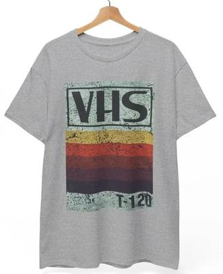 Retro 90er VHS Logo Shirt Vintage Videokassette Grafik Nostalgie Unisex Tee Unisex T-Shirt