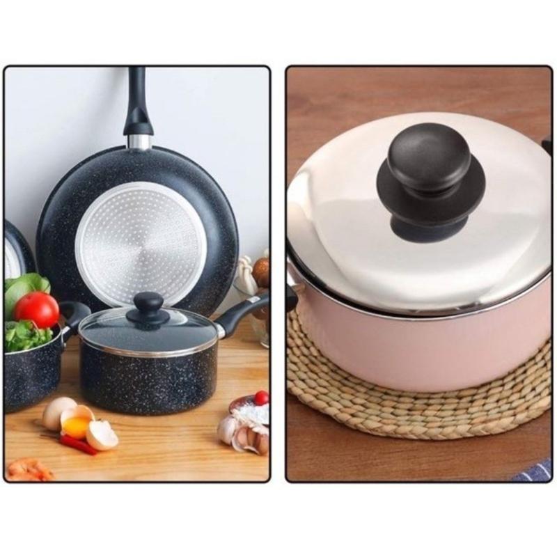 One Set Include 4 pcs Sturdy Plastic Materials Pan Lid Knobs Easy Installion Designs Replacements for Various Pot Covers Use