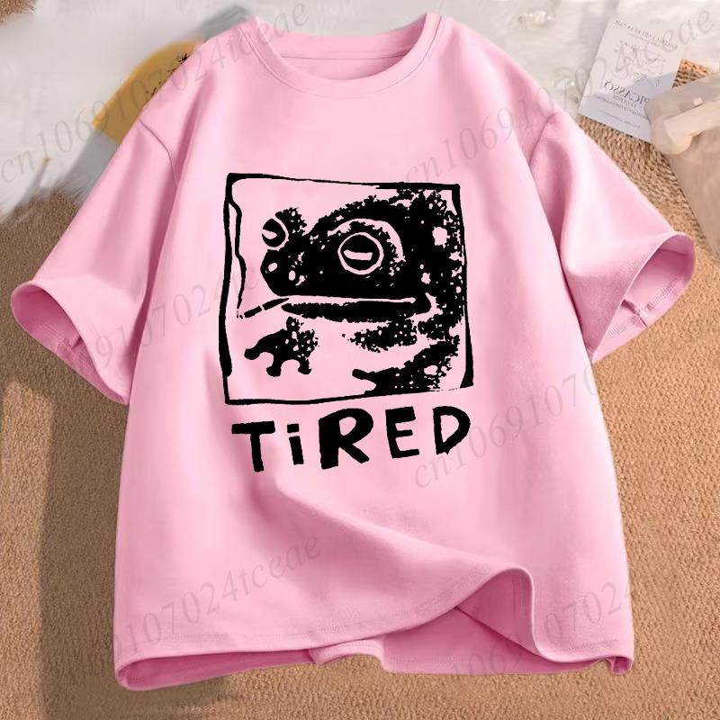 Retro Frog Funny Graphic T-shirt Unisex Men Women, Short Sleeve Tee, Y2K Aesthetic Streetwear, Casual Daily Fashion Casual Tops
