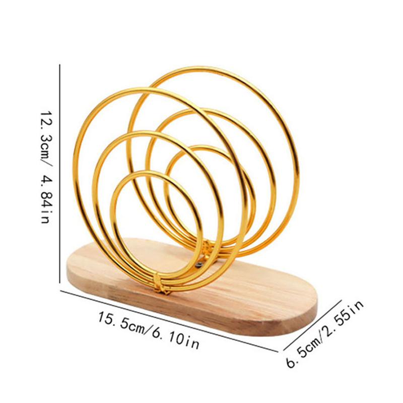 Napkin Holder Countertop Napkin Organizer Desktop Paper Dispenser with Wood Base for Restaurants Cocktail Cookouts Bar Decor New