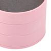 Rotatable Jewelry   4 Layers 360 Degree Rotation Dustproof Round Jewelry Box with Lid for   Household