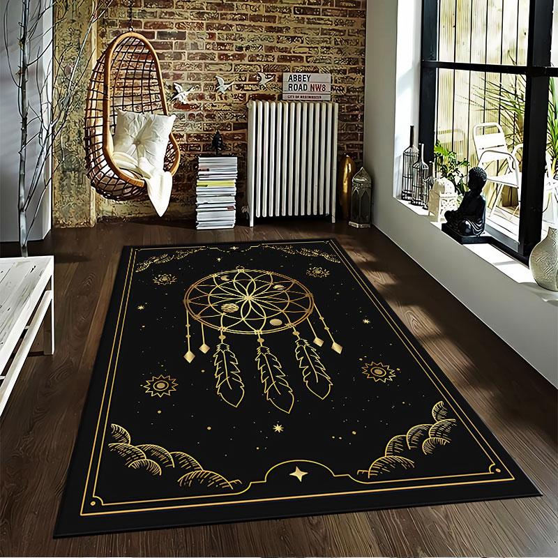 Dreamcatcher Pattern Carpet Suitable As a Non-slip Mat for the Living Room or Bedroom Sofa