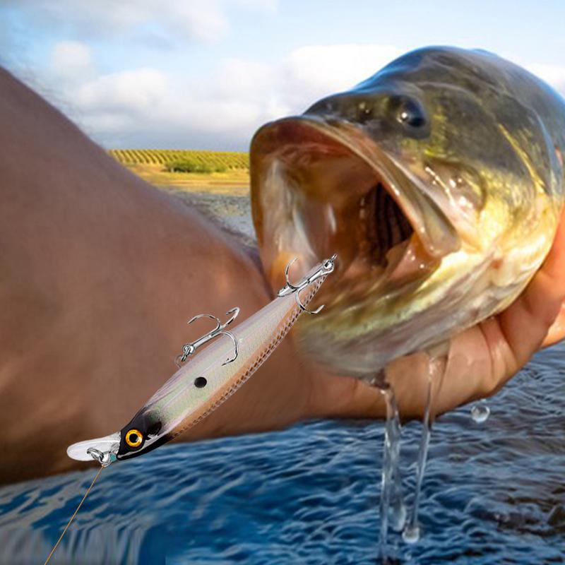 Swim Baits For Bass Fishing 10 Pieces Swimbait Kit 3D Gills Eyes Rustproof Gear Swimbaits For Freshwater Saltwater Outdoor Men