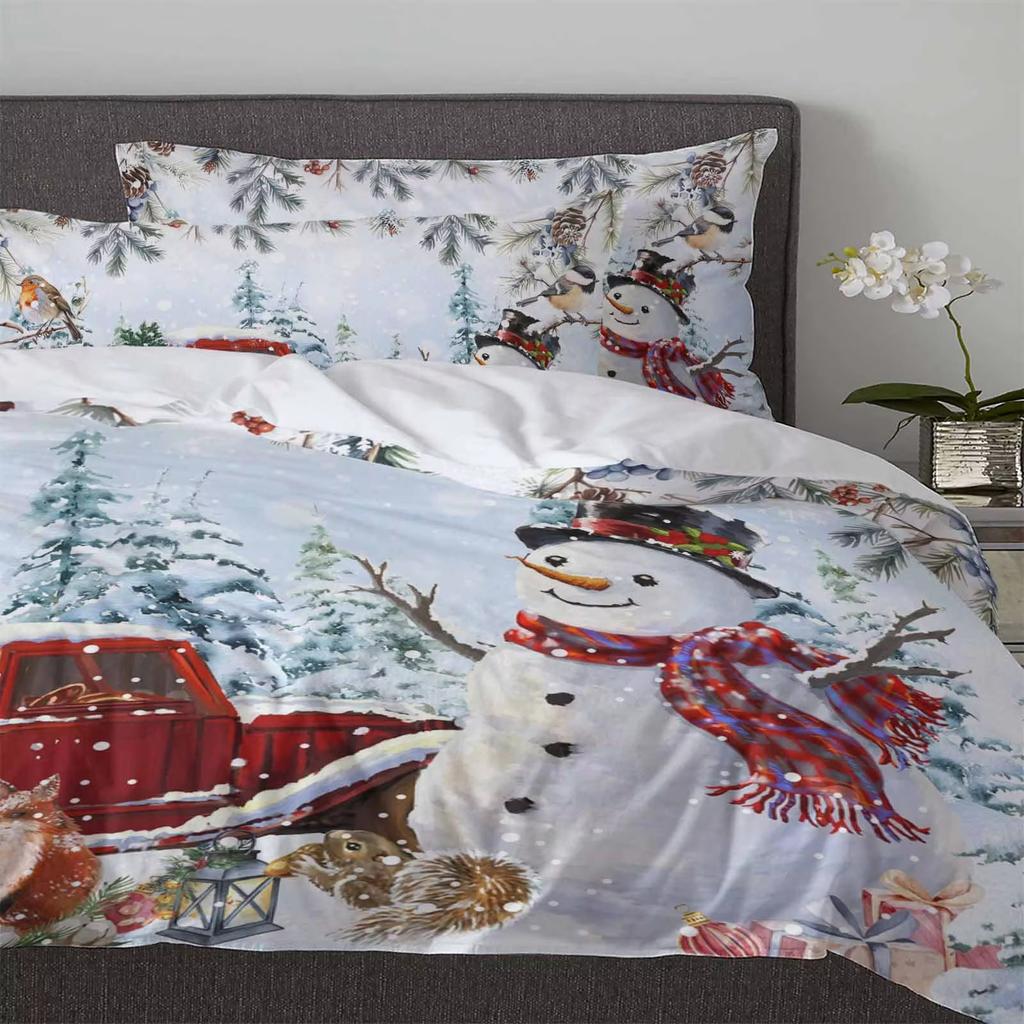 Christmas Down Comforter Set Bedding Set 3-piece Duvet Cover Set