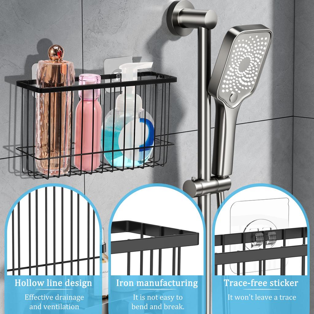 4 Pcs Metal Kitchen Wrap Organizer Rack Rustproof Kitchen Cabinet Door Storage Box Wall Mounted Storage Box No Drilling Needed