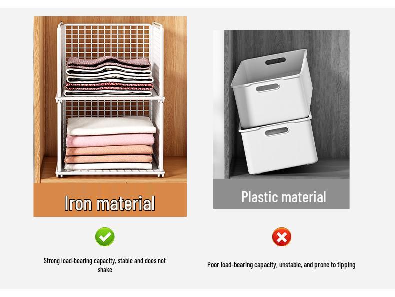 Organizator szaf: Warstwowe przegródki do przechowywania ubrań