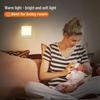 Warm White LED Night Light with Light Sensor - Auto-Off Day & Auto-On Night, European Plug