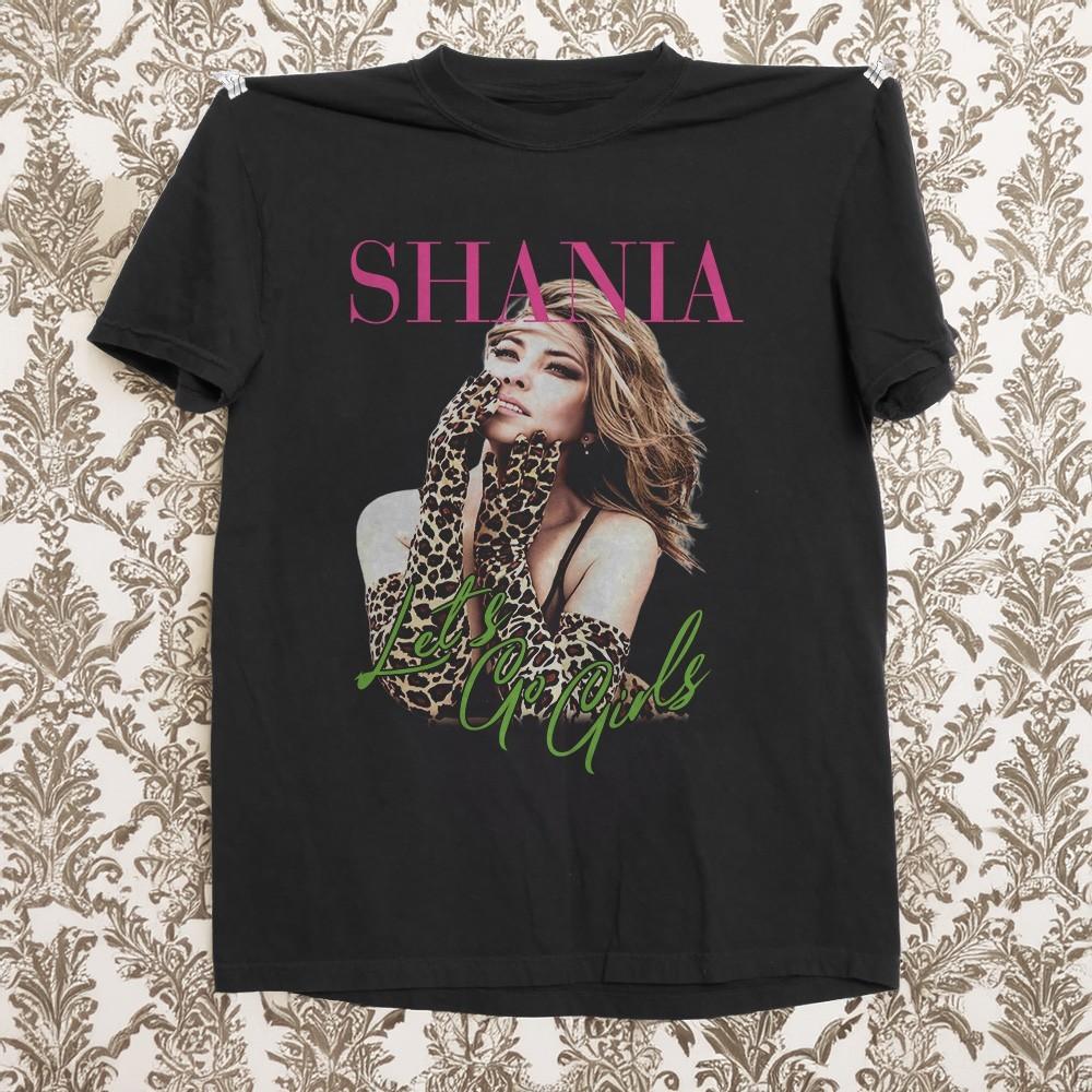 

NEW Shania Twain Let#039s Go Girls Unisex Tshirt Black Cotton Tshirt Unisex T-Shirt S