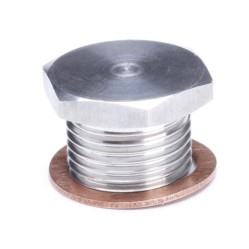304 Stainless Steel M18 X 1.5 Thread O2 Oxygen Sensor Plug Fit For American European Japanese Cars and Trucks