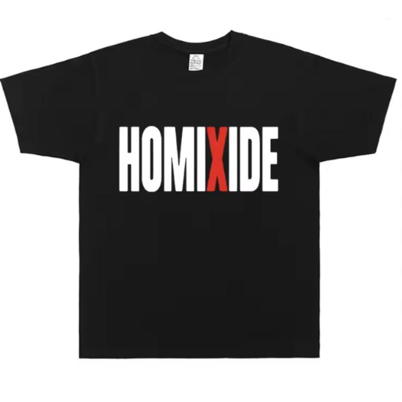 Rapper Homixide Gang Graphic Tshirt Playboi Carti Opium Merch Tshirt Men Women Hip Hop Oversized T Shirts Male Cotton Tops Tees