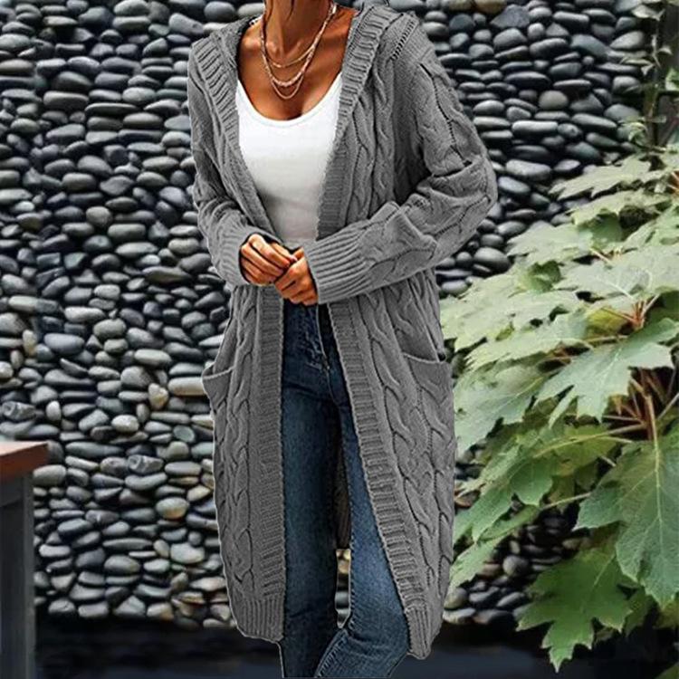 Knit Sweater,Cardigan Long Cardigan Sweater Twist Knit Sweater Women