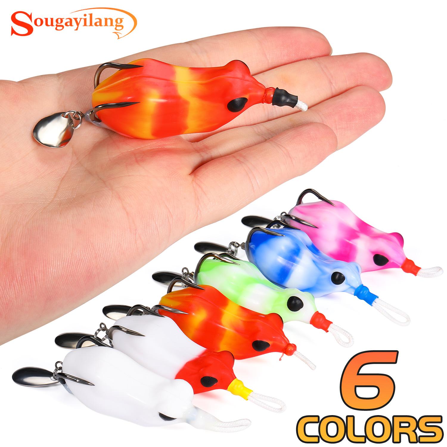 

1Pcs Soft Frog Fishing Bait Soft Silicone Fishing Frog Lure Floating Frog Bait