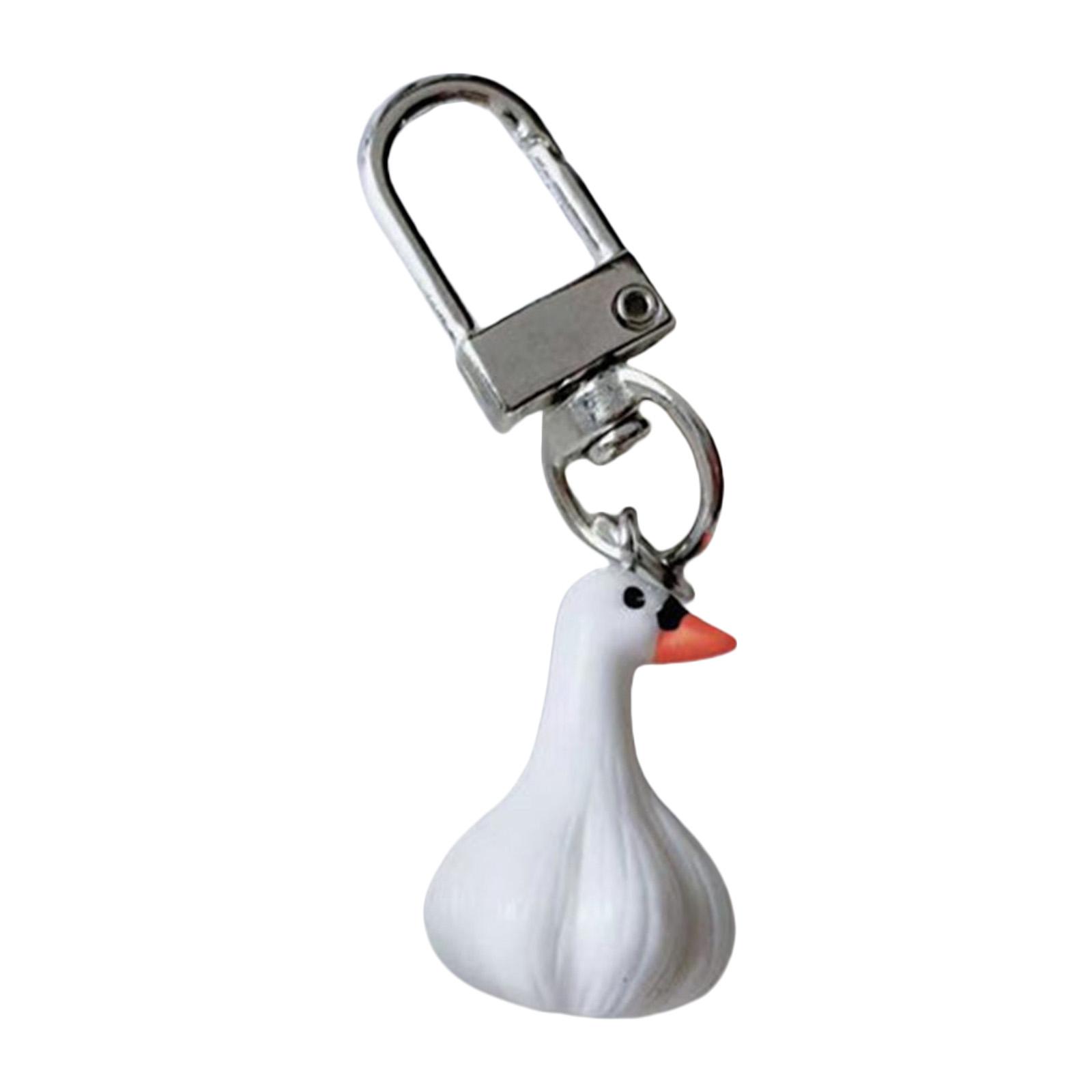 

Креативный брелок в форме чеснока, брелок в виде утки с чесноком, привлекательный аксессуар для ключей, мультяшный держатель для ключей, подходящий для повседневного использования