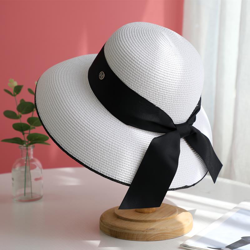 

Соломенная шляпа рыбака, женская летняя солнцезащитная шляпа, пляжная шляпа от солнца, выход на море Adjustable белый
