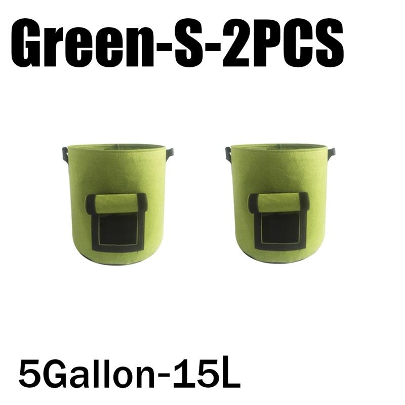 3Styles Felt Plant Grow Bags Nonwoven Fabric Garden Potato Pot Greenhouse Vegetable Growing Bags Moisturizing Vertical Tools