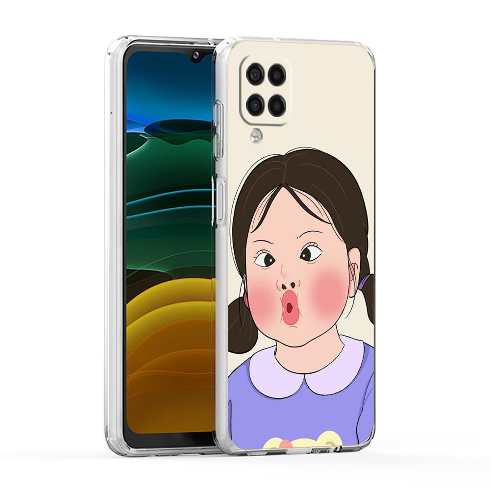 Cartoon Funny Boy Girl Couple Phone Case For Samsung A13 A33 A35 A55 A73 A53 A23 A51 A71 A21S A31 A41 A05s A03S A15 A25 5G Cover