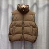Women Light Weight Thermal Seamlessly Sleeveless White Duck Down Jacket All Match Chic Pocket Loose Down Vest
