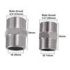 1/2 Inch 3/4 Inch Male Thread Connector 304 Stainless Steel Thread Pipe Repair Coupling Water Tap Adapter Water Pipe Connector