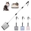 Accessoire Pelle à Déchets pour Cage à Poulets 22,4 à 42 Pouces Manche Long Extensible pour Tamisage des Excréments et Débris