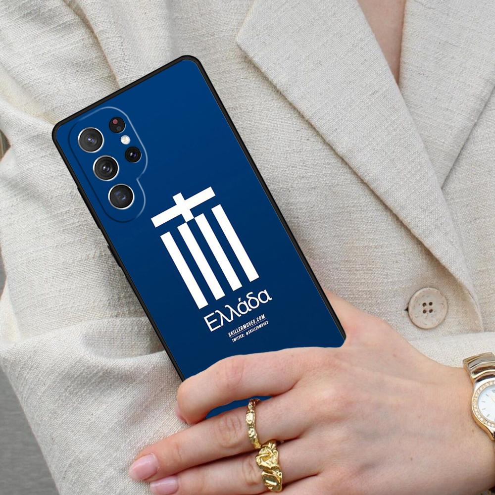Greece Greek Flag Cell Phone Case for Samsung Galaxy S26 Ultra S25 S24 S23 S22 S21 S20 Note10 Cover