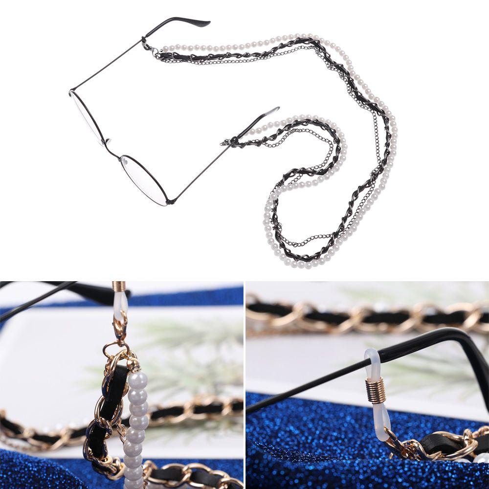 

Luxury Beaded Cord Lanyard Glasses Holder Neck Chain Glasses Chain Straps золотой