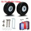 12Pcs/Set Silent Sliding Wheels Resistant Flexible Suitcase Travel Luggage Wheels Replacement 70/75/80/90/100mm Axles Repair Kit