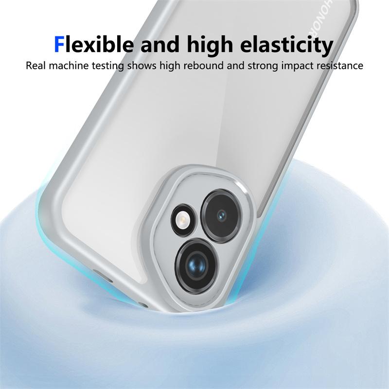 Honor 400 5G DNY NX9 Case Plating Silicone Bumper Shockproof Clear Back Cover Hard Matte Phone Case for Honor 400 Honor400 2025