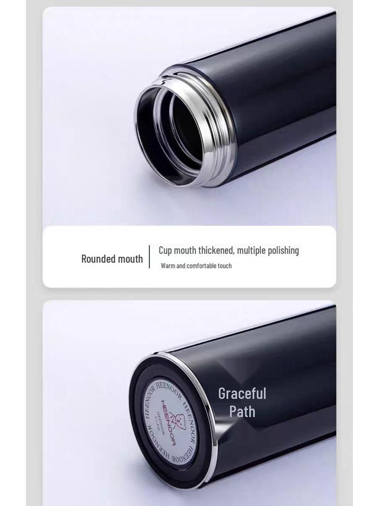 Xinuo Vacuum Insulated Water Bottle with Filter, Stylish for Men & Women - Perfect for Office, Car, Home.